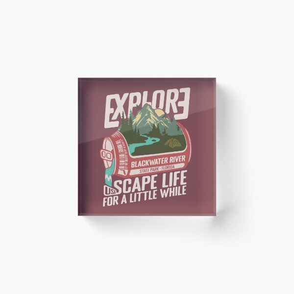 Item preview, Blackwater River State Park Florida - FL Retro In A Pink Soda Camping Hiking Outdoor Adventure designed and sold by mountainfad.