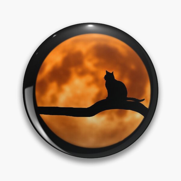 Item preview, Black Cat and Moon Halloween  designed and sold by jimmyboysnapz.