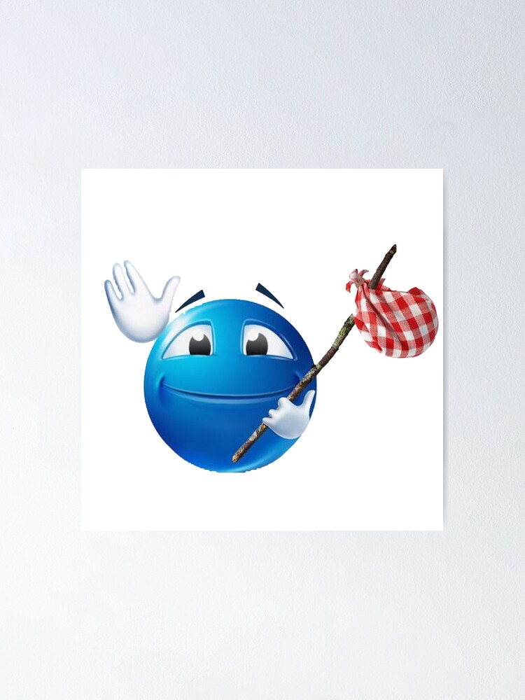 blue roblox emoji Sticker for Sale by goon-street