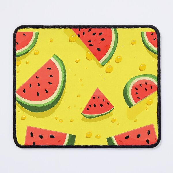 Item preview, water melon in yellow background designed and sold by ThechampArt.