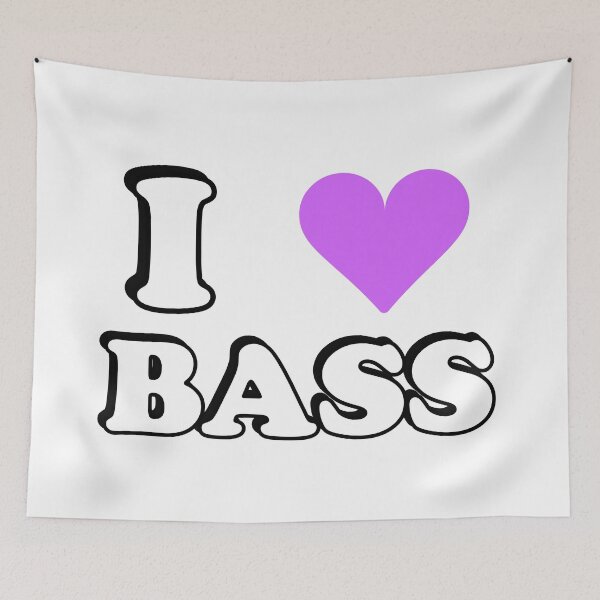 Item preview, I heart bass - bass player - I love bass designed and sold by Inspirationmotivation.