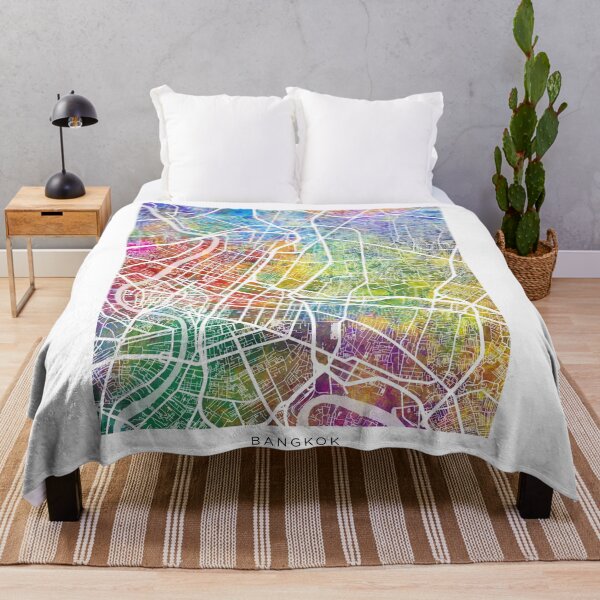 Item preview, Bangkok Thailand City Map designed and sold by ArtPrints.