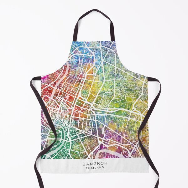 Item preview, Bangkok Thailand City Map designed and sold by ArtPrints.