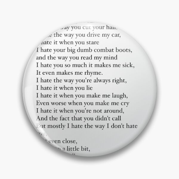 Item preview, 10 things I hate about you designed and sold by akhdar04.