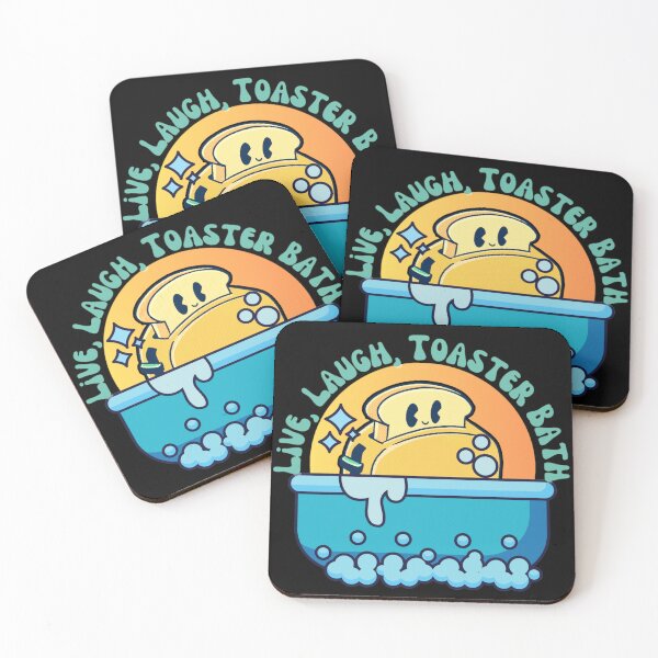 Item preview, Live, Laugh, Toaster Bath with Dark Background designed and sold by TGAL2.