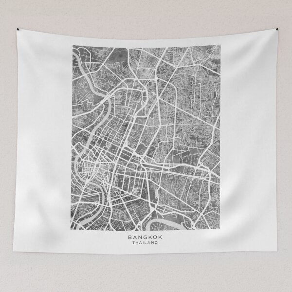 Item preview, Bangkok Thailand City Map designed and sold by ArtPrints.