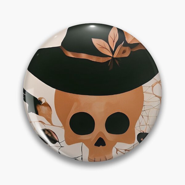 Item preview, Halloween Skull And Witch Hat Boho Art designed and sold by HcnDesigner.