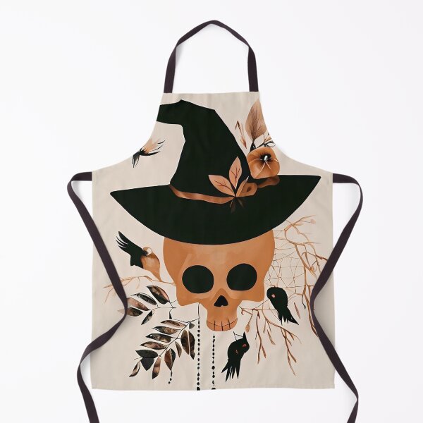 Item preview, Halloween Skull And Witch Hat Boho Art designed and sold by HcnDesigner.