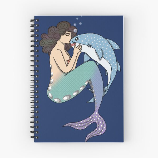 Item preview, Mermaid and Whale Shark Friends Drawing designed and sold by SentABear.