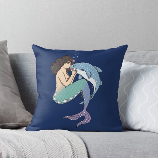 Item preview, Mermaid and Whale Shark Friends Drawing designed and sold by SentABear.