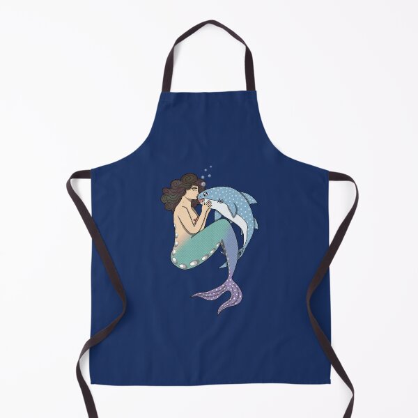 Item preview, Mermaid and Whale Shark Friends Drawing designed and sold by SentABear.