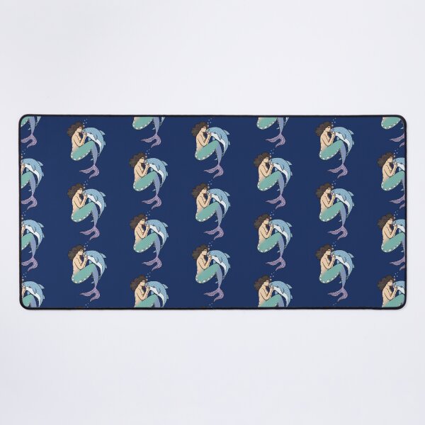Item preview, Mermaid and Whale Shark Friends Drawing designed and sold by SentABear.