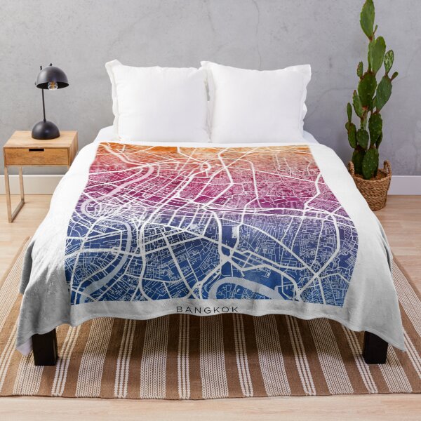 Item preview, Bangkok Thailand City Map designed and sold by ArtPrints.