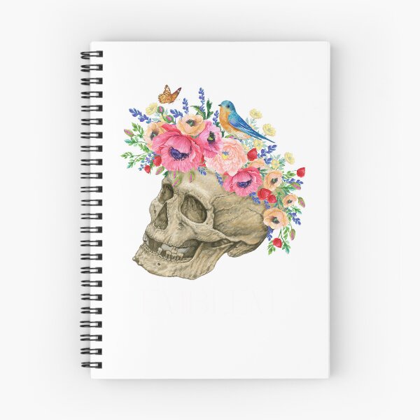 Item preview, Flourishing Skull Echo designed and sold by EcoEmblem.