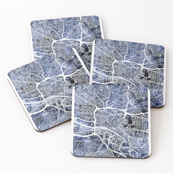 Item preview, Mapa de calles de Glasgow designed and sold by ArtPrints.