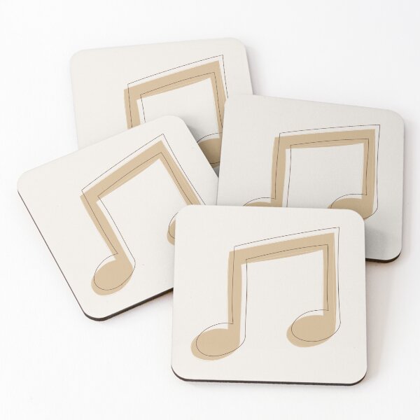 Item preview, Beamed Eighth Notes - Minimalist Style Simple Icon designed and sold by MKYArt.