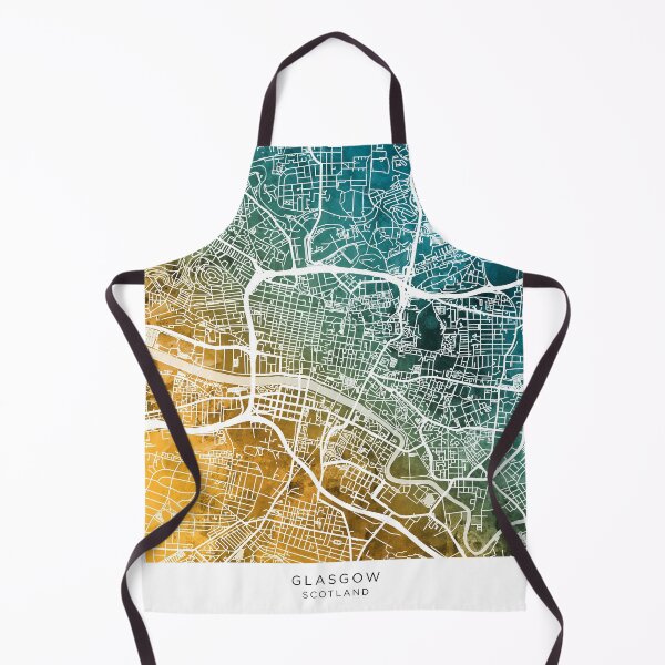 Item preview, Glasgow Street Map designed and sold by ArtPrints.