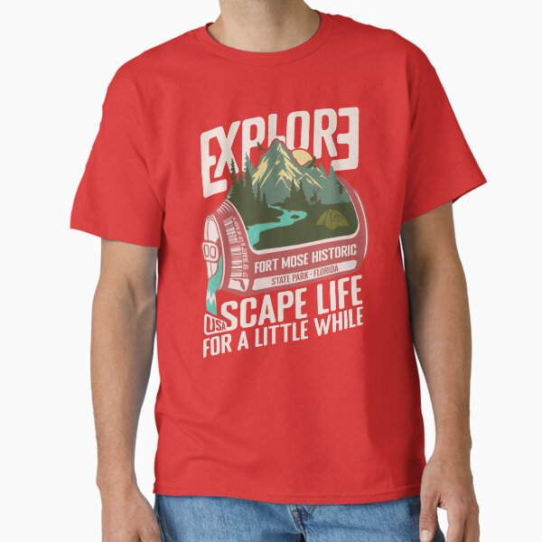 Item preview, Fort Mose Historic State Park Florida - FL Retro In A Pink Soda Camping Hiking Outdoor Adventure designed and sold by mountainfad.