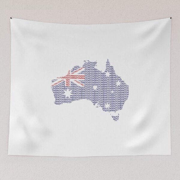 Aperçu de l'œuvre Journée de l'Australie - Ouais Nah Straya Flag créée et vendue par Dfaurce.