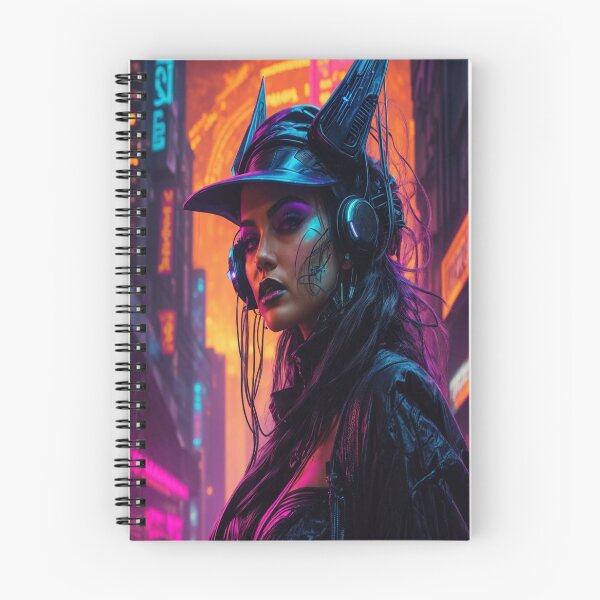Item preview, Neon Cyberpunk Witch Comic Art - Brian Bolland Inspired Illustration. designed and sold by luminamatrixart.