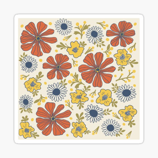 Your Granny Floral Wallpaper Sticker
