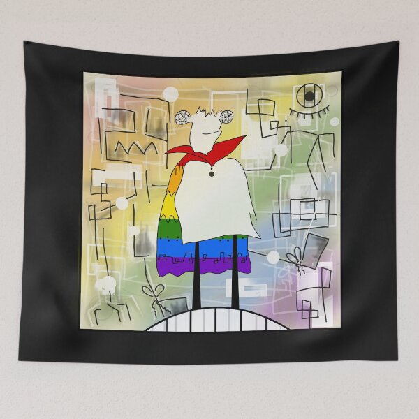 Item preview, Hero with a Colorful Cape designed and sold by GabiDoodles.
