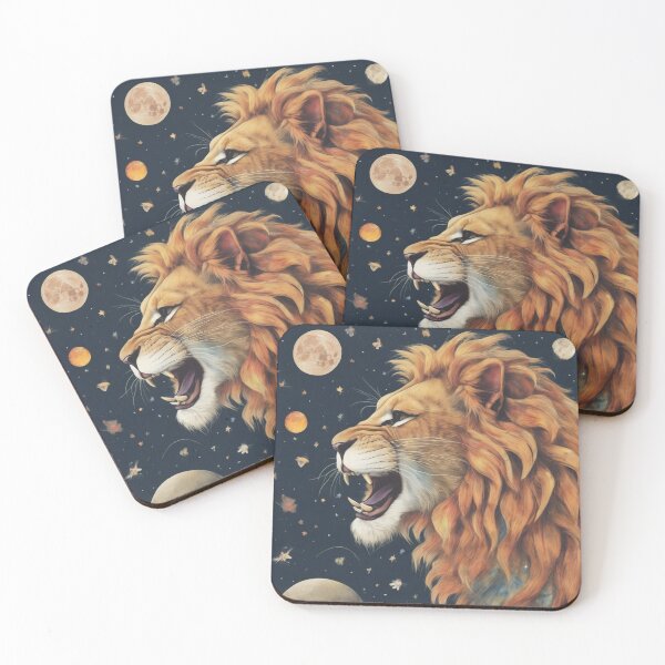 Item preview, Lion roaring against the sky designed and sold by Japonmania : "le style venu du coeur ".
