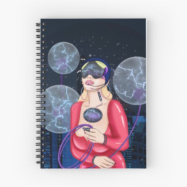 Item preview, Cyber Girl. Starry night in the city  designed and sold by KateQR.
