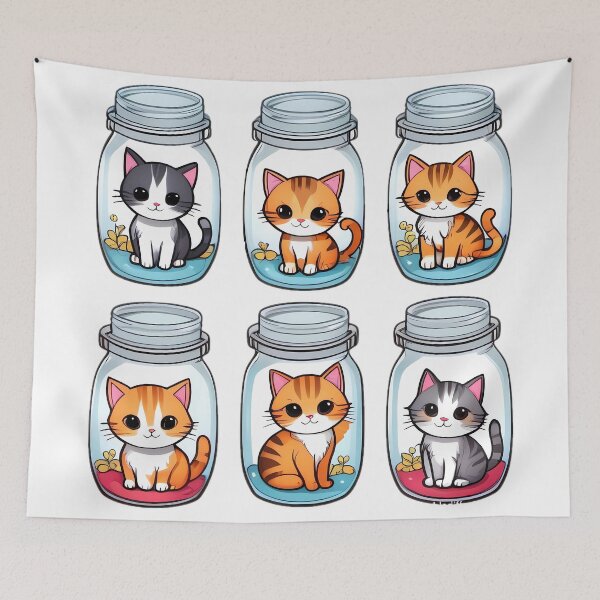 Item preview, Cats in a Jar designed and sold by MartialArtsNerd.