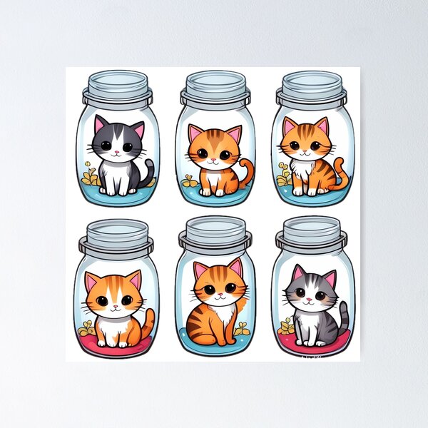 Item preview, Cats in a Jar designed and sold by MartialArtsNerd.