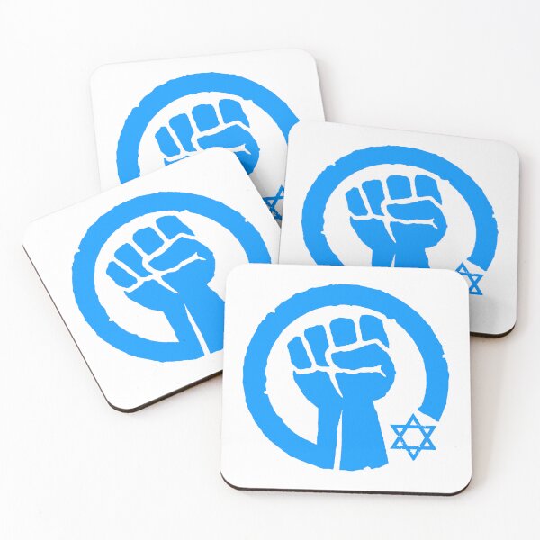 Item preview, Star of David - solidarity fist (bright blue) designed and sold by Thelittlelord.