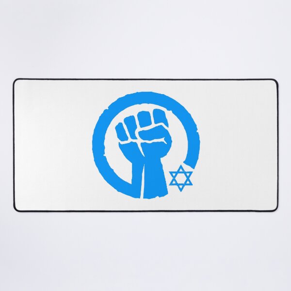 Item preview, Star of David - solidarity fist (bright blue) designed and sold by Thelittlelord.