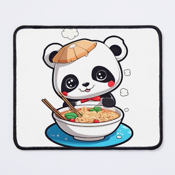 Item preview, Panda eating ramen designed and sold by sabily.