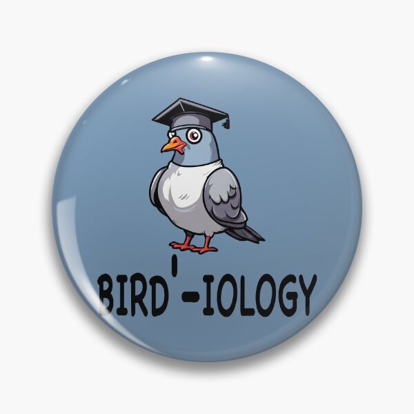 Item preview, Bird'-iology Pigeon Graduate  designed and sold by StickyFizzStore.