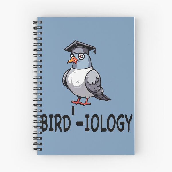 Item preview, Bird'-iology Pigeon Graduate  designed and sold by StickyFizzStore.