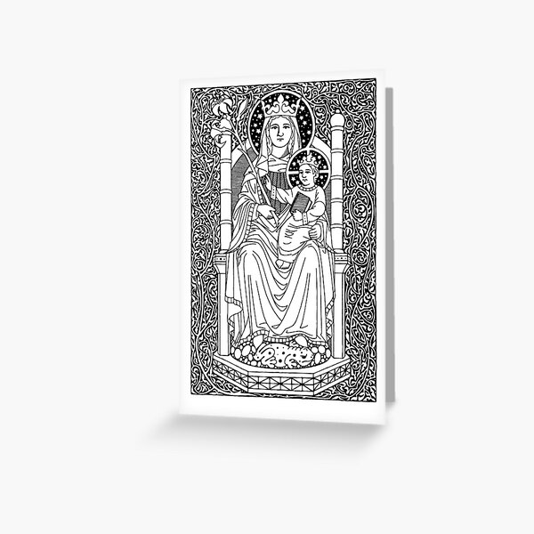 Christmas: Virgin Mary and Christ Child Greeting Card