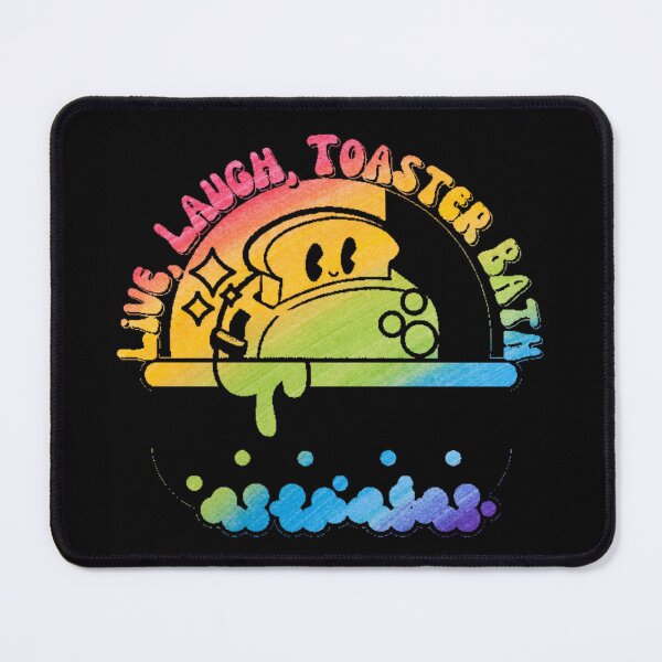 Item preview, Live, Laugh, Toaster Bath Colorful Crayon Style with Dark Background designed and sold by TGAL2.