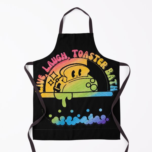 Item preview, Live, Laugh, Toaster Bath Colorful Crayon Style with Dark Background designed and sold by TGAL2.