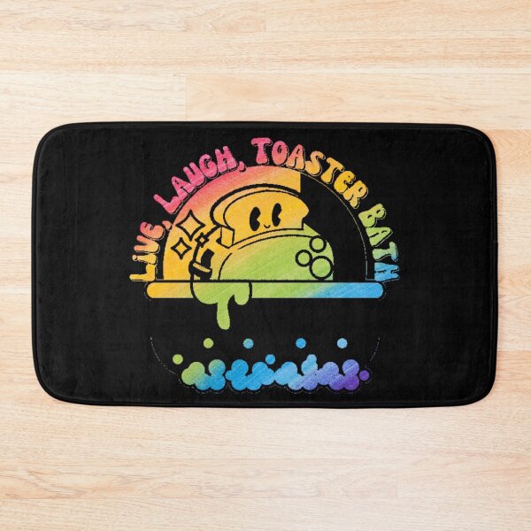 Item preview, Live, Laugh, Toaster Bath Colorful Crayon Style with Dark Background designed and sold by TGAL2.