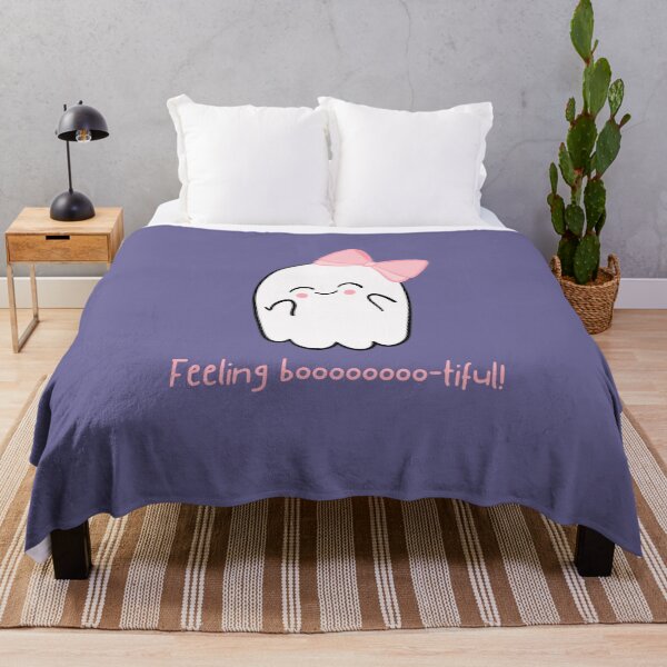 Item preview, Cute Halloween Ghost, Boo!, Boooooo-tiful, Feeling Beautiful designed and sold by BlisslyLife.