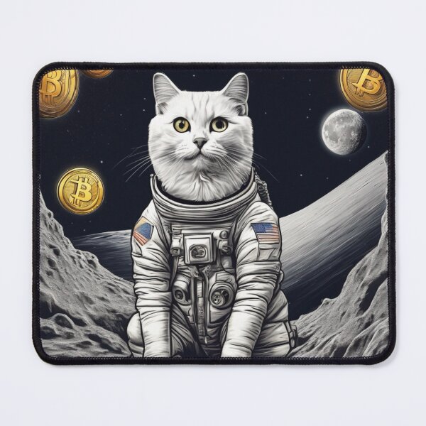 Item preview, bitcoin and the moon designed and sold by Japonmania : "le style venu du coeur ".