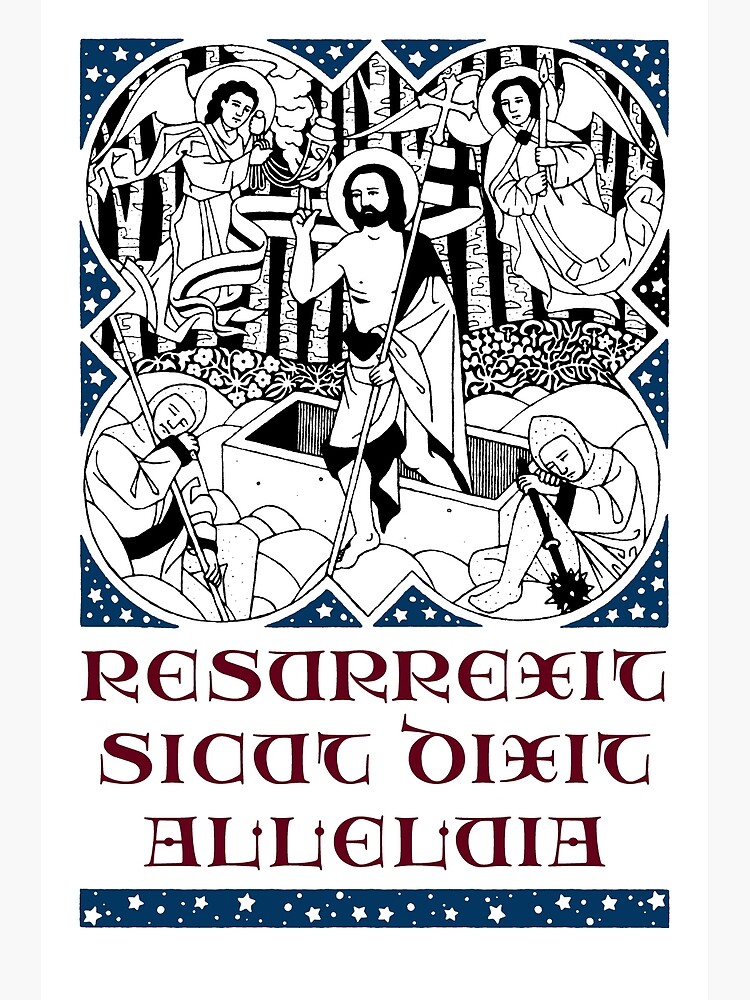 Image religieuse de Pâques avec l'Agneau Pascal - Carte de Pâques