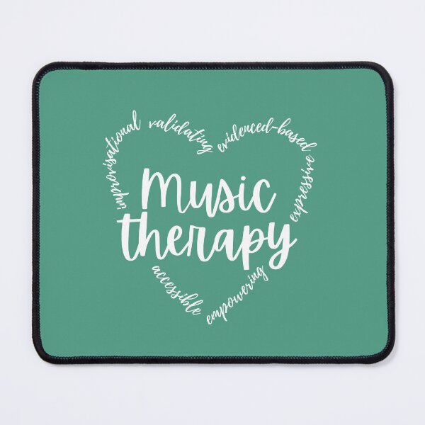 Item preview, music therapy heart (white) designed and sold by evathemtbc.