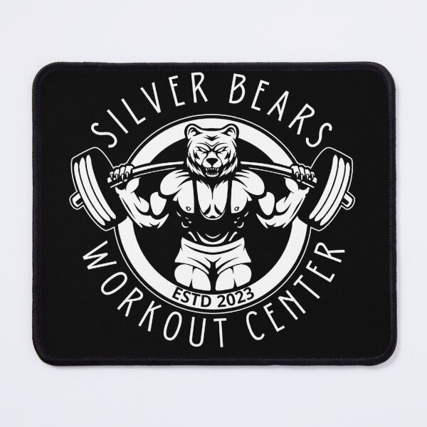 Item preview, Silver Bears Workout Center (white text) designed and sold by WarFX Designs.