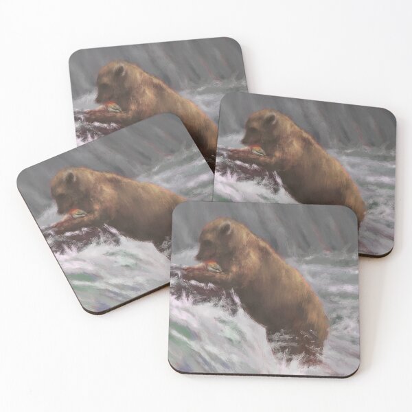 Item preview, Brooks Falls Brown Bear designed and sold by TheArtCave.