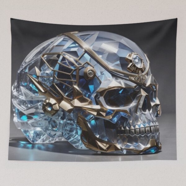 Item preview, Crystal Skull with gold designed and sold by jphillipscott.