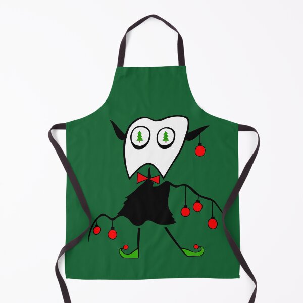 Artikelvorschau, Zahniges Weihnachtsgeschöpf mit roten Kugeln entworfen und verkauft von GabiDoodles.