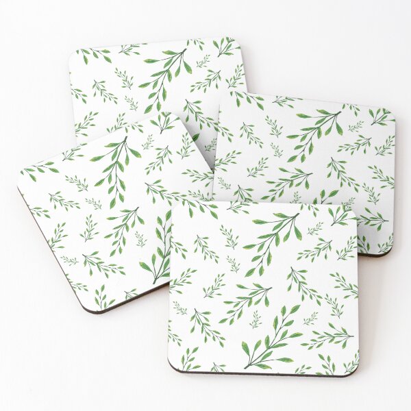 Item preview, Green Leaves falling Pattern designed and sold by mixedart11.