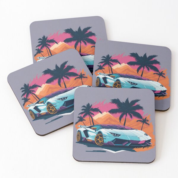 Item preview, Sunset Symphony: High-End Sports Car Illustrations designed and sold by Ceemko's Vintage Corner.
