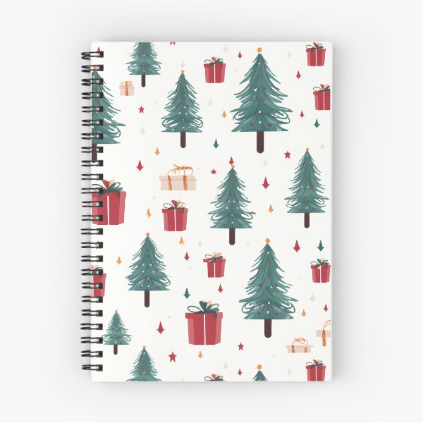 Artikelvorschau, Muster für Weihnachtsbäume und Geschenke entworfen und verkauft von SamDoesDesign.